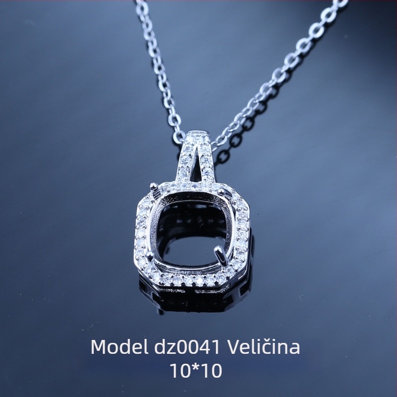Viseći lanac sa dvanaest znakova zodijaka, prazan privjesak, 10×10 mm, novi model