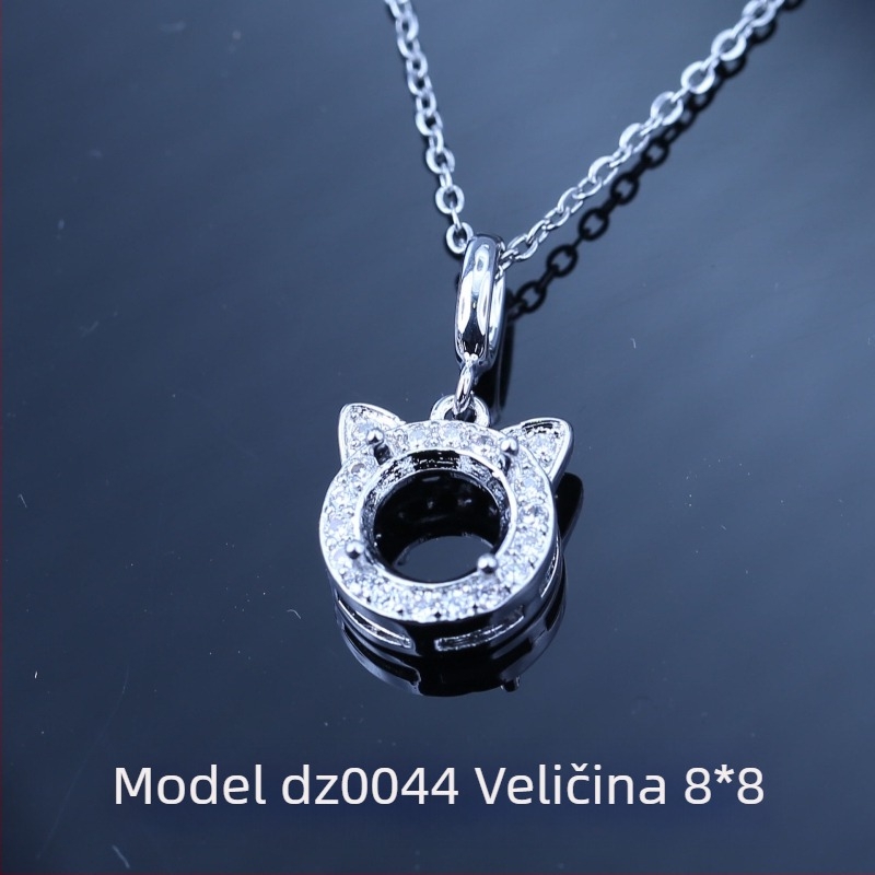 Viseći lanac sa dvanaest znakova zodijaka, prazan privjesak, 10×10 mm, novi model
