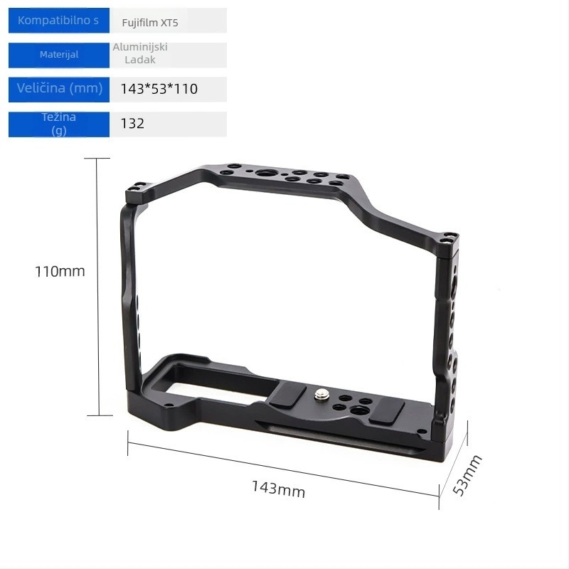 Kamera kavez od aluminijskog legura za DSLR/Mirrorless s pločom brzog oslobađanja, maksimalno opterećenje 5 kg (Eagle Scene)