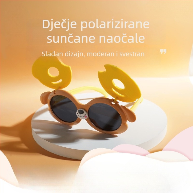 Dječje polarizirane sunčane naočale, puni okvir, TAC leće, TPEE okvir, UV385