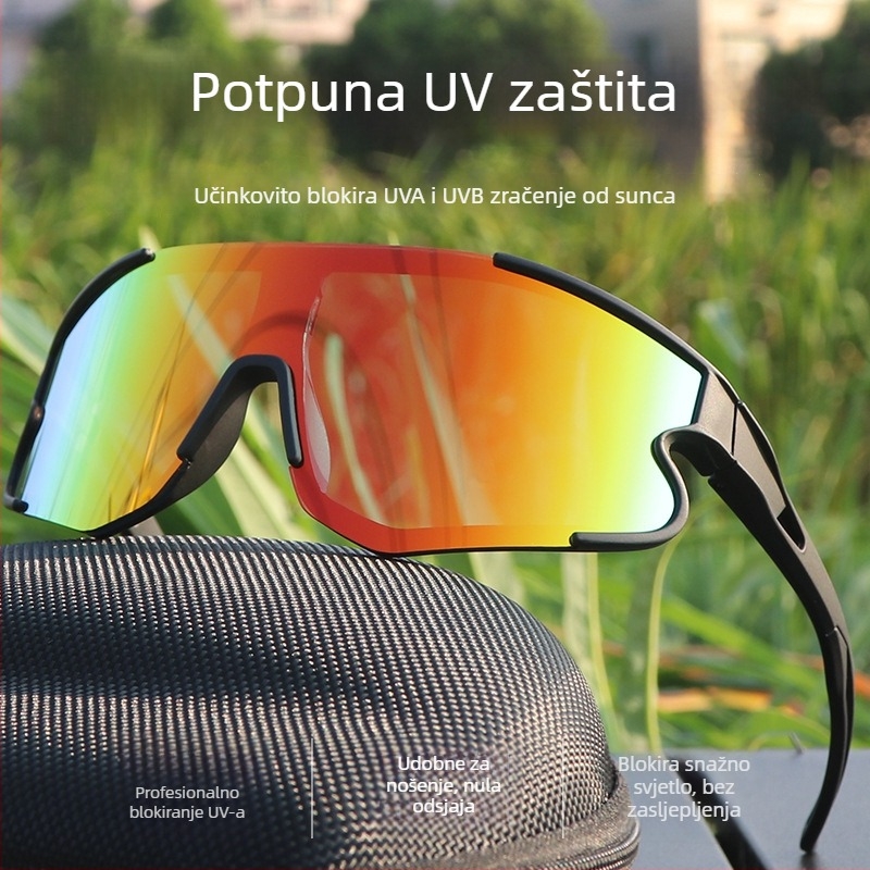 Naočale za biciklizam za mlade s UV400 zaštitom, kompletan okvir, PC leće i okvir, zrcalno staklo kategorije 3