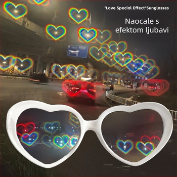 Forest Fox naočale sa učinkom srca svjetla, okvir s punim ramom, unisex, materijal PC, zima 2025