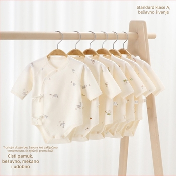 100% pamučni romper za bebe, novorođenče, unisex, dugi rukav, lagan za proljeće/jesen