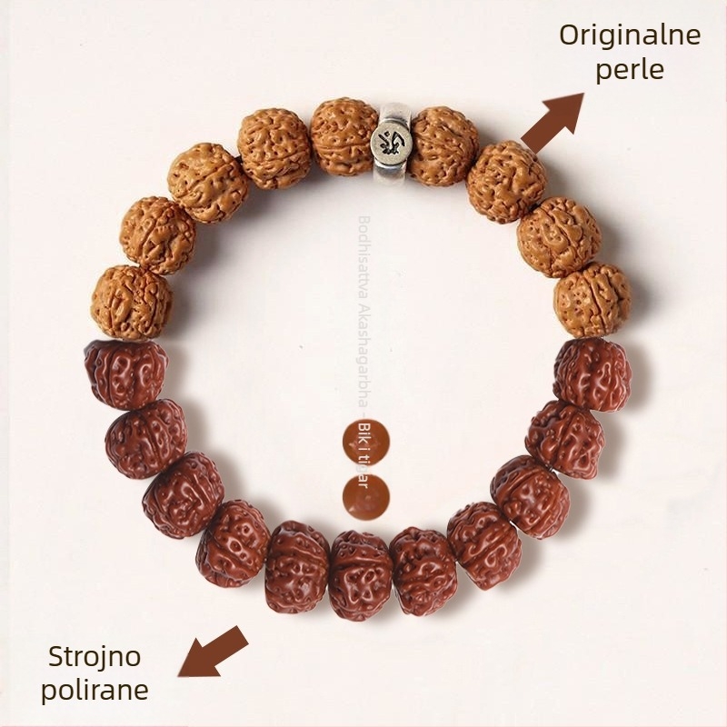 Vajra Bodhi narukvica za muškarce i žene, dvanaest znakova zodijaka, zaštitne perle od Rudraksha sjemenki
