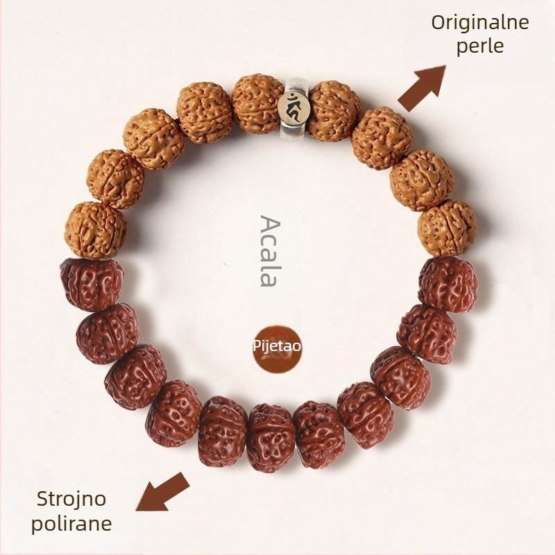 Vajra Bodhi narukvica za muškarce i žene, dvanaest znakova zodijaka, zaštitne perle od Rudraksha sjemenki
