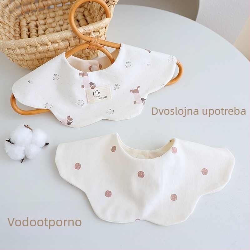 Vodootporni dječji bib od pamuka, s motivom priče i crtića, lagan za održavanje, za uzrast 0–3 godina, unisex