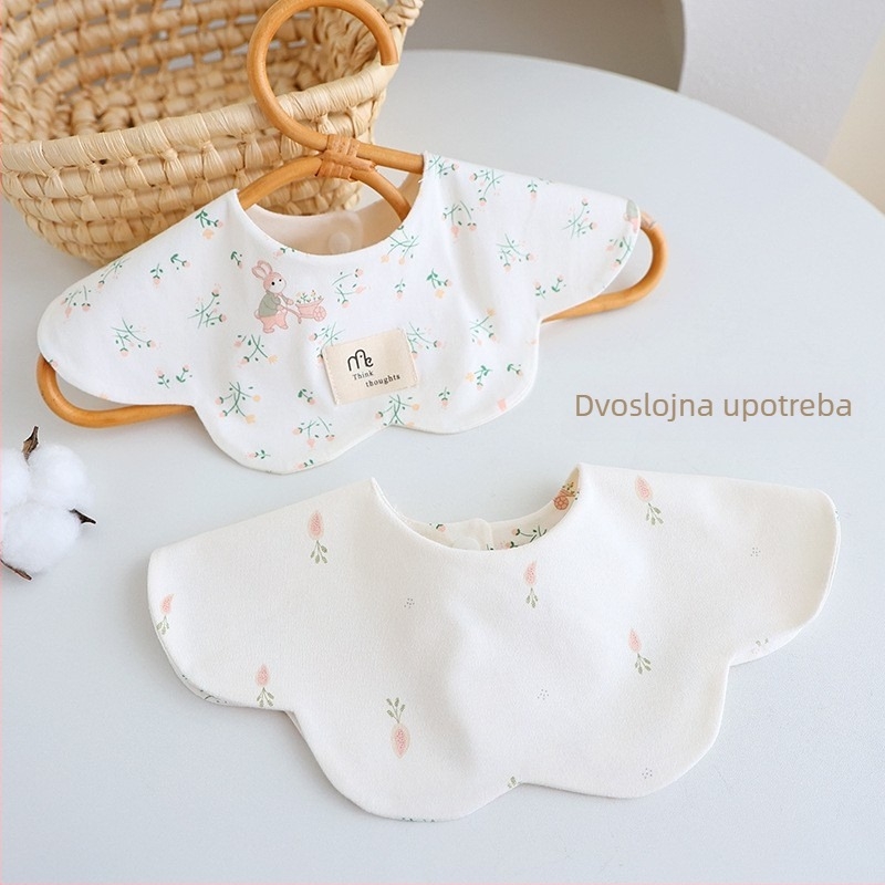 Vodootporni dječji bib od pamuka, s motivom priče i crtića, lagan za održavanje, za uzrast 0–3 godina, unisex