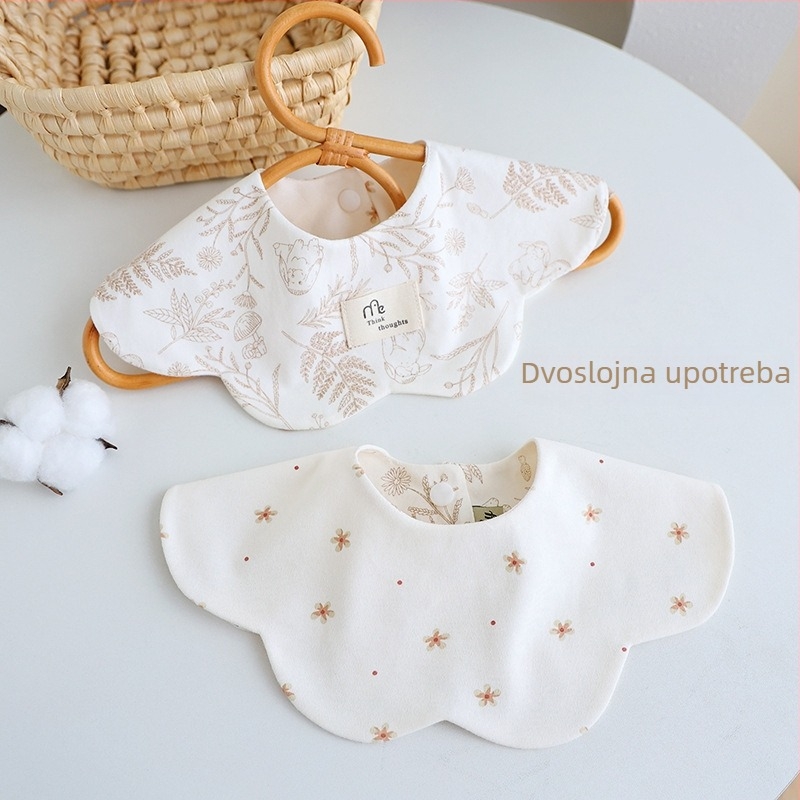 Vodootporni dječji bib od pamuka, s motivom priče i crtića, lagan za održavanje, za uzrast 0–3 godina, unisex