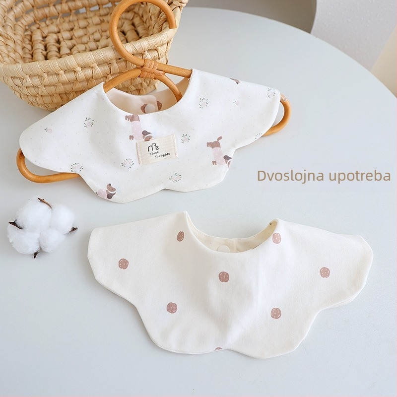 Vodootporni dječji bib od pamuka, s motivom priče i crtića, lagan za održavanje, za uzrast 0–3 godina, unisex