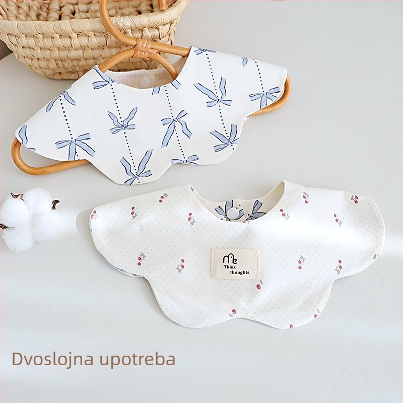 Vodootporni dječji bib od pamuka, s motivom priče i crtića, lagan za održavanje, za uzrast 0–3 godina, unisex