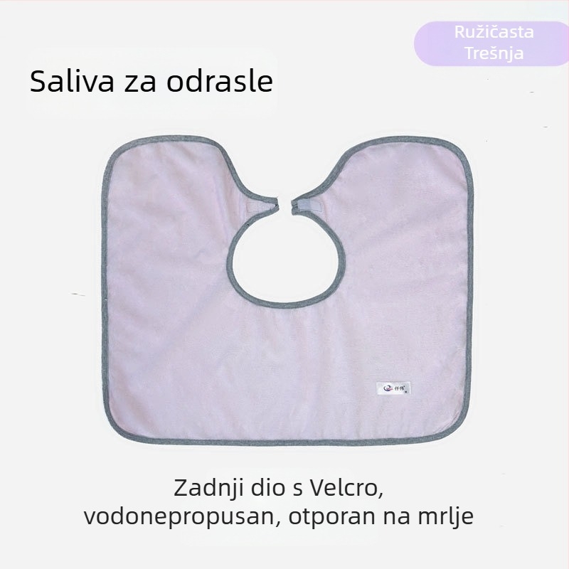 Odrasli bib, bambus vlakna, vodootporan i protiv curenja, lako se čisti, unisex