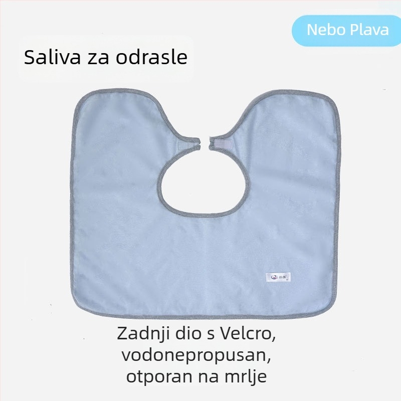 Odrasli bib, bambus vlakna, vodootporan i protiv curenja, lako se čisti, unisex