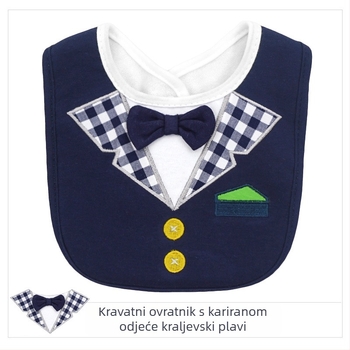 Trostruko slojevita vodootporna dječja salivarna kragna - osnova 80% pamuk, 20% poliester; obrasci: jednobojni/ apstraktni/ otisak; pogodno za bebe i malu djecu 0–3 godine