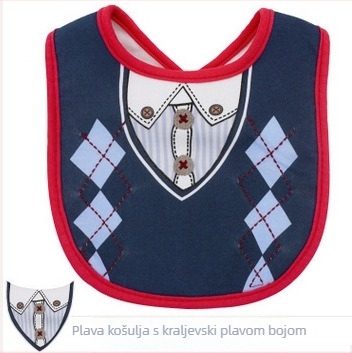 Trostruko slojevita vodootporna dječja salivarna kragna - osnova 80% pamuk, 20% poliester; obrasci: jednobojni/ apstraktni/ otisak; pogodno za bebe i malu djecu 0–3 godine