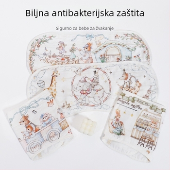 Ručnik za podrigivanje za novorođenče - bambusova vlakna, jednostavna tkanina, 50–80 g, Ručnik za bebe