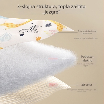 Baby quilt Left Cotton, materijal od 100% pamuka, punilo poliester, za novorođenčad (0–1 godina), pogodno za proljeće, jesen i zimu