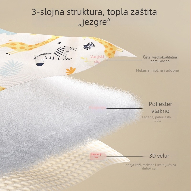 Baby quilt Left Cotton, materijal od 100% pamuka, punilo poliester, za novorođenčad (0–1 godina), pogodno za proljeće, jesen i zimu