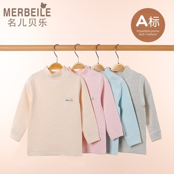 Dječji top s polu-visokim ovratnikom od pamuka za zimu, unisex, 1–3 godine, 95% pamuk