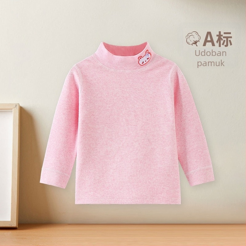 Dječji top s polu-visokim ovratnikom od pamuka za zimu, unisex, 1–3 godine, 95% pamuk