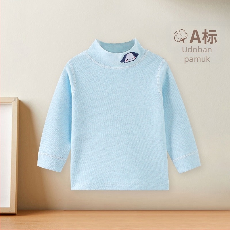 Dječji top s polu-visokim ovratnikom od pamuka za zimu, unisex, 1–3 godine, 95% pamuk