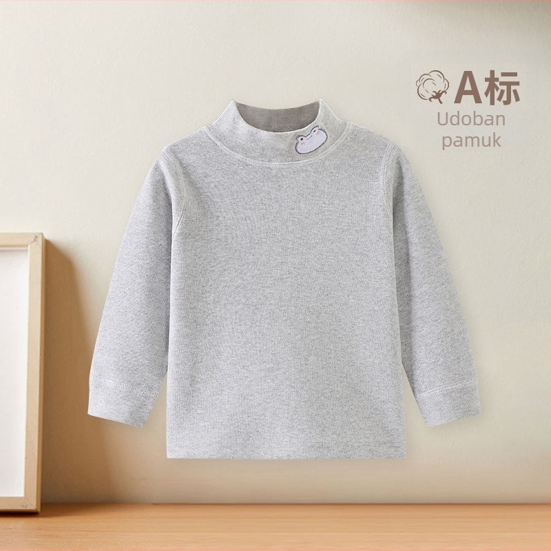 Dječji top s polu-visokim ovratnikom od pamuka za zimu, unisex, 1–3 godine, 95% pamuk