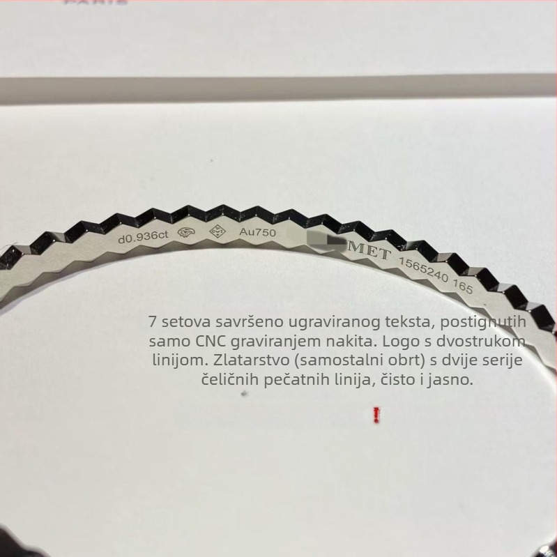 Narukvica s pčelinjim saćem, legura, Seiko završna obrada, 9 g, Ins stil, ručni dodatak