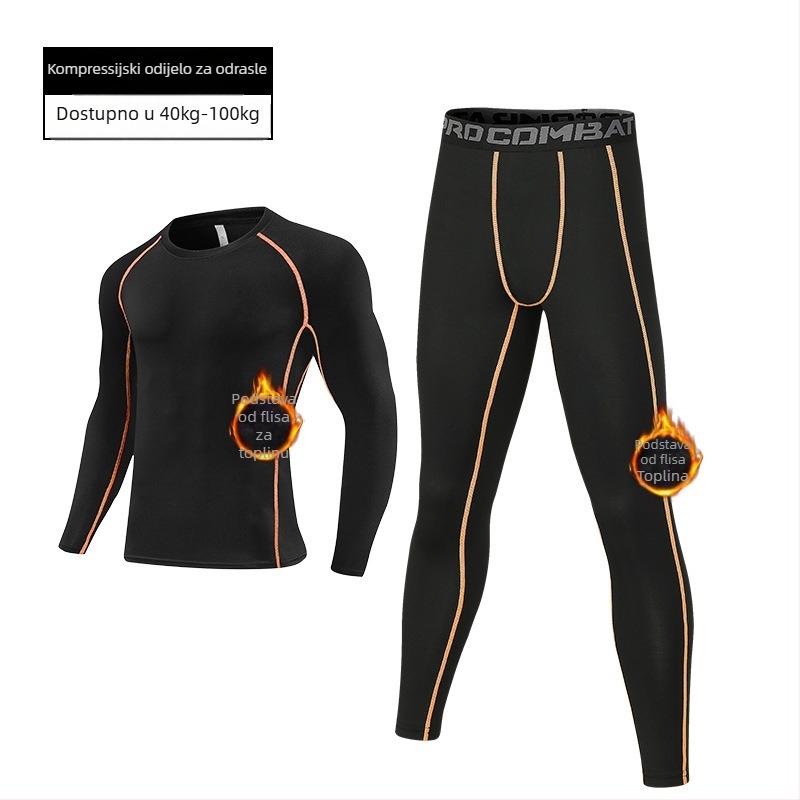 Unisex set za skijanje - s flis podstavom, brzo sušenje, održava toplinu, tkanina i podstava od mješavine kemijskih vlakana