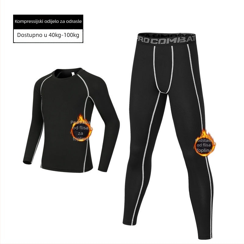 Unisex set za skijanje - s flis podstavom, brzo sušenje, održava toplinu, tkanina i podstava od mješavine kemijskih vlakana