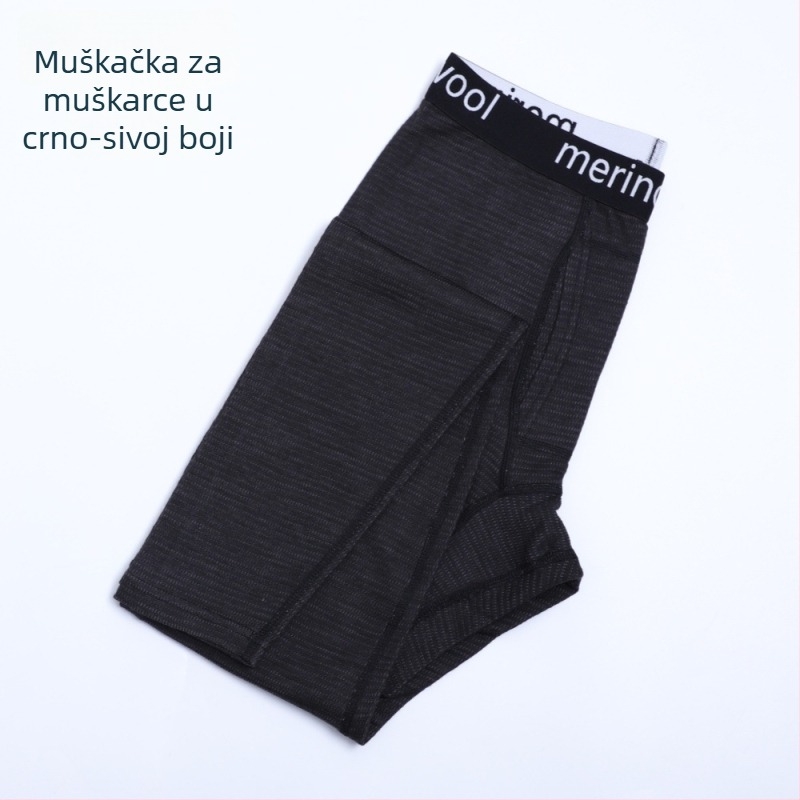 Merino vuneni brzosušivi set - Unisex, jednobojni uzorak, tkanina od vune i poliestera, sezona: zima, proljeće, jesen