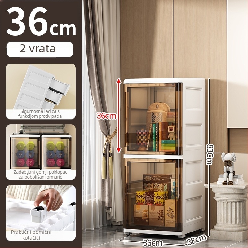 Ormar za skladištenje s otvorenim vratima za kupaonicu i kuhinju, širine 20–36 cm, za uske prostore