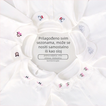 Unisex dječja majica s dugim rukavima, okrugli vrat, 90% pamuk, korejski stil