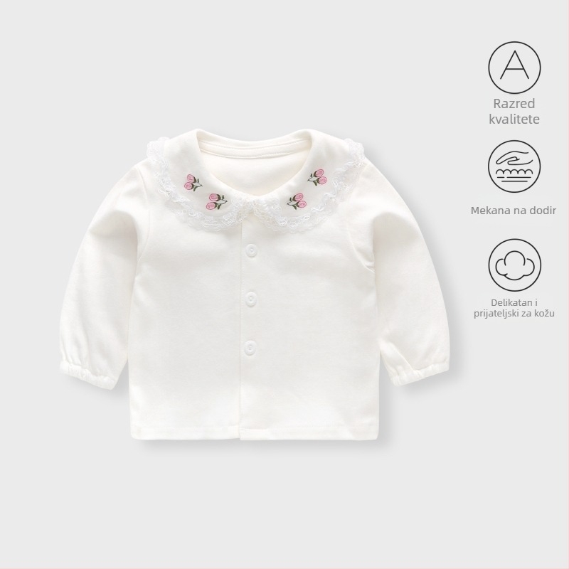 Unisex dječja majica s dugim rukavima, okrugli vrat, 90% pamuk, korejski stil