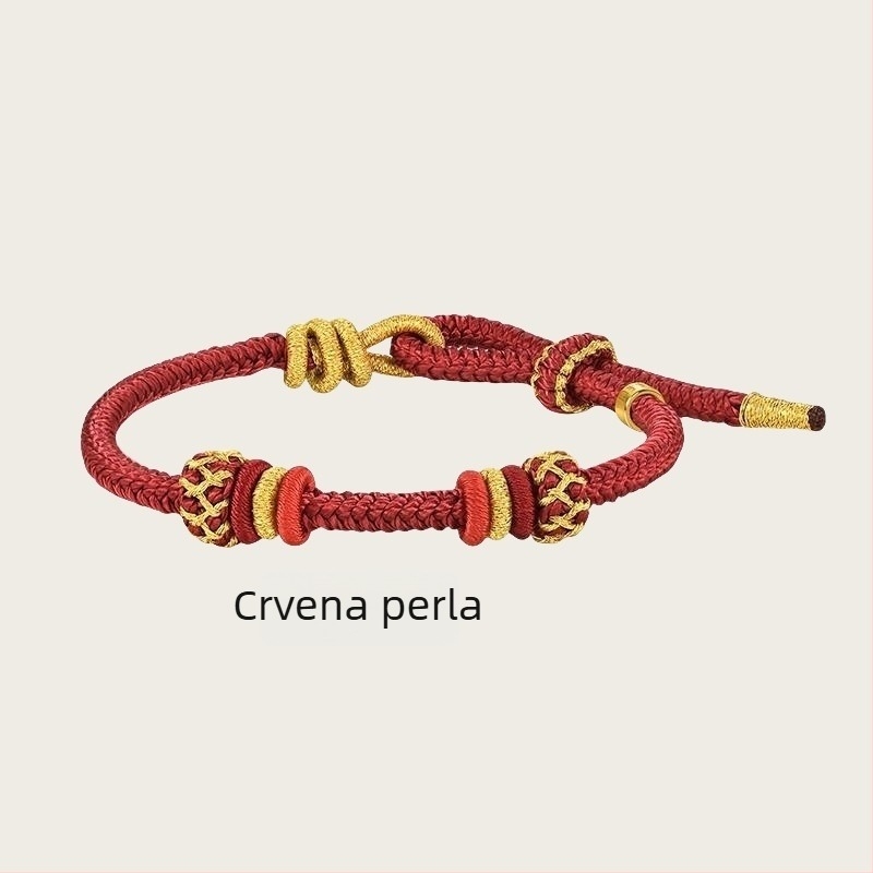 DIY pleteni narukvica od užadi, etnički stil, ručno pletena, proljeće 2025