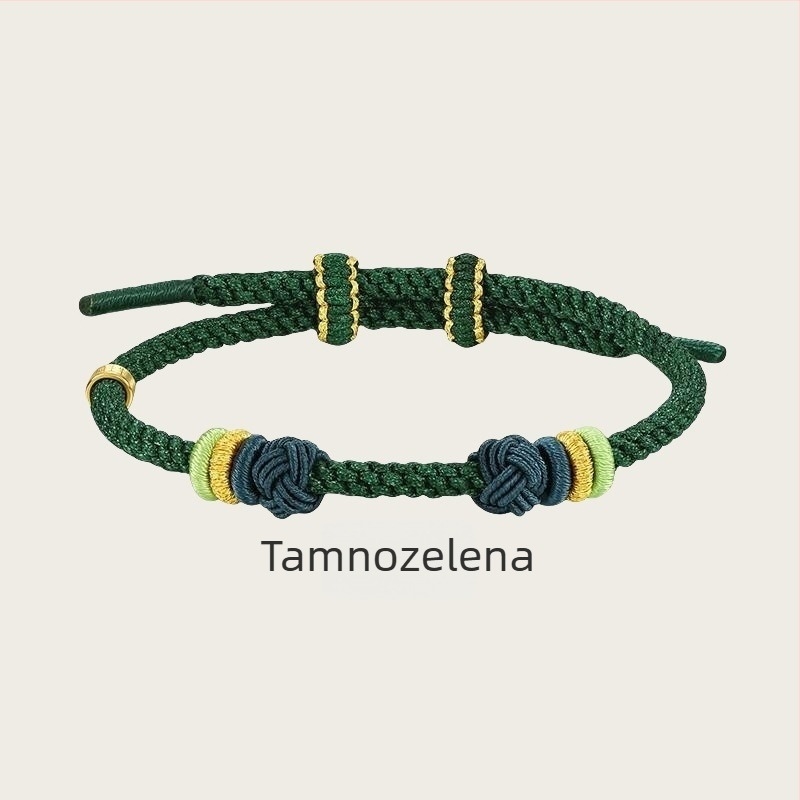 DIY pleteni narukvica od užadi, etnički stil, ručno pletena, proljeće 2025