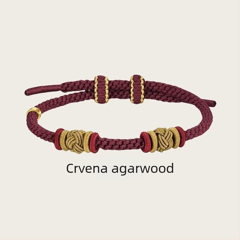 DIY pleteni narukvica od užadi, etnički stil, ručno pletena, proljeće 2025