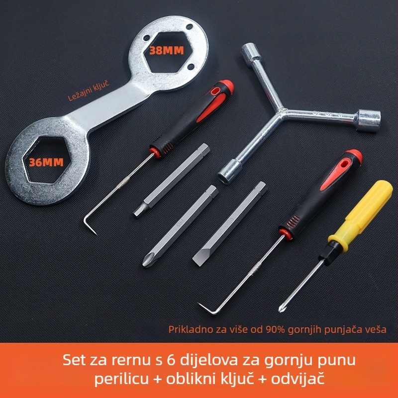 Trent Set alata za demontažu perilice s pulsatorom, 5 kom, karbonska čelika, za čišćenje unutarnjeg bubnja