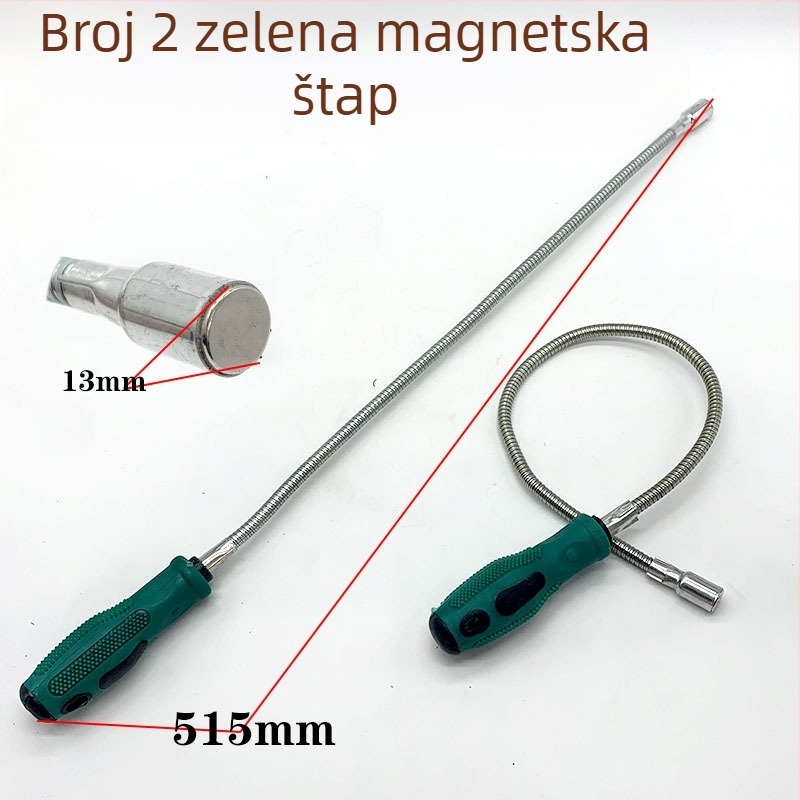 Fleksibilna magnetska štapa za vađenje vijaka – savitljiva metalna magnetska štapa za auto popravak i kućnu upotrebu (Brand: 1; Komplet: 1; Standardni alat: alat za uklanjanje; Primjena: kućna upotreba)