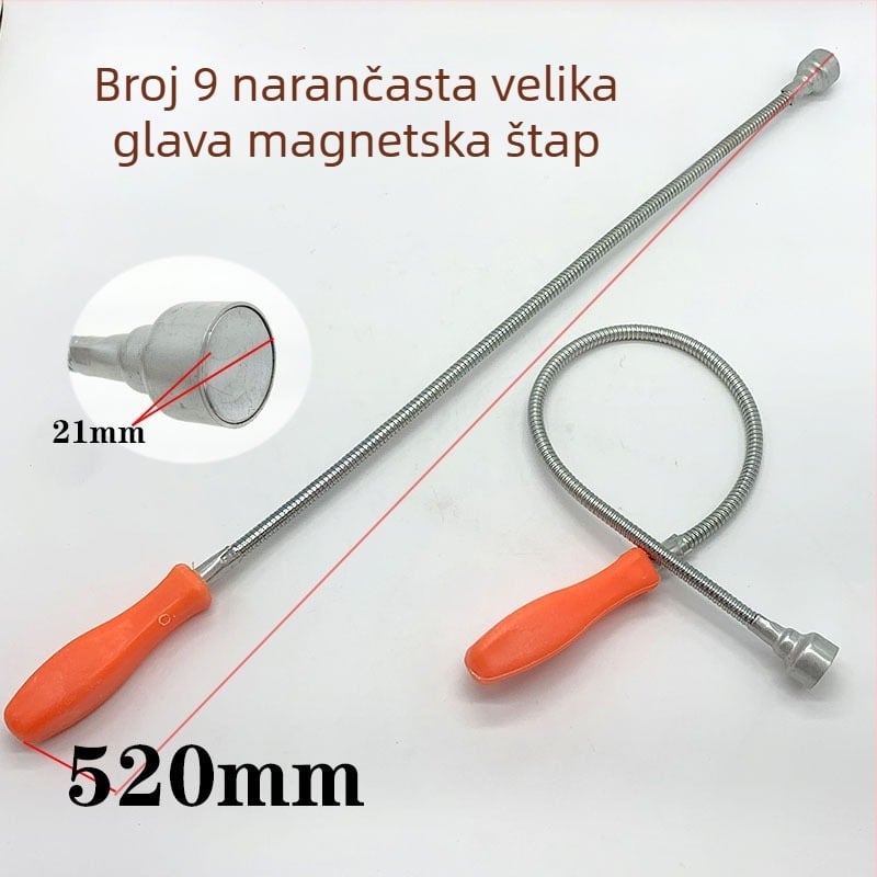 Fleksibilna magnetska štapa za vađenje vijaka – savitljiva metalna magnetska štapa za auto popravak i kućnu upotrebu (Brand: 1; Komplet: 1; Standardni alat: alat za uklanjanje; Primjena: kućna upotreba)