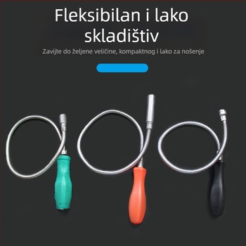 Magnetska usisna šipka – fleksibilna, za kućnu upotrebu, metrički i imperijalni format, set od 1 kom.