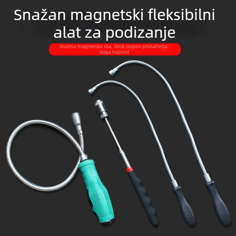 Magnetska usisna šipka – fleksibilna, za kućnu upotrebu, metrički i imperijalni format, set od 1 kom.