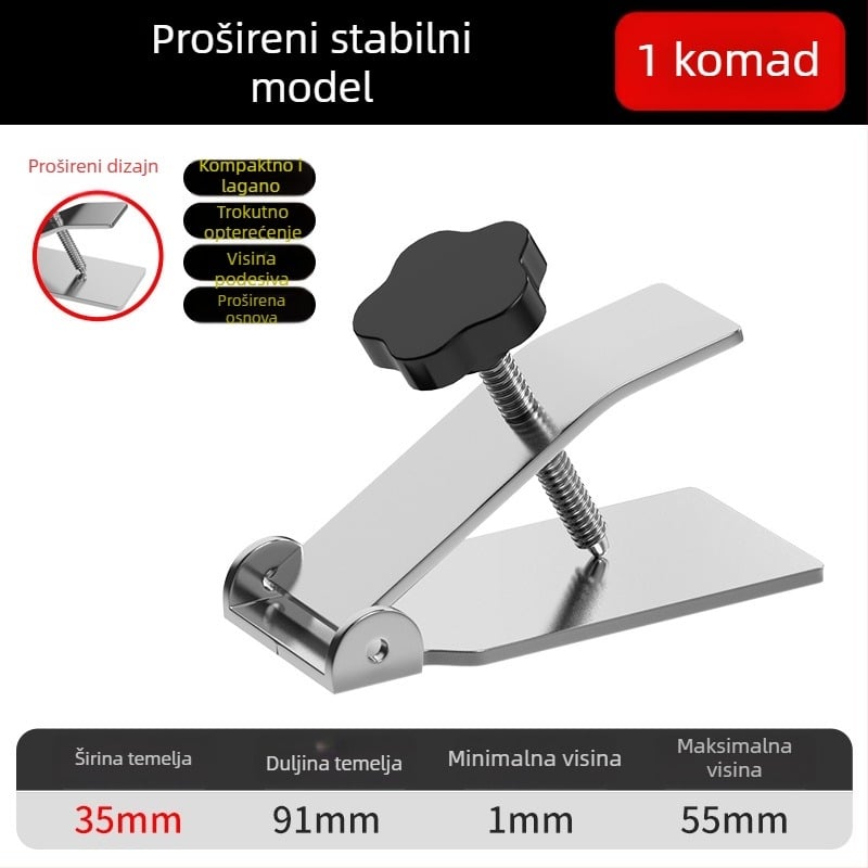 Alat za podešavanje visine pločica od nehrđajućeg čelika — uređaj za postavljanje pločica, Locator standard, 100-dijelni set