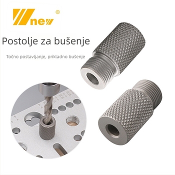 Tri u jedan alat za bušenje rupa i pozicioniranje drvenih čepova, nehrđajući čelik, 1 kom, raspon 4-15, New Wu Tools, kućna uporaba