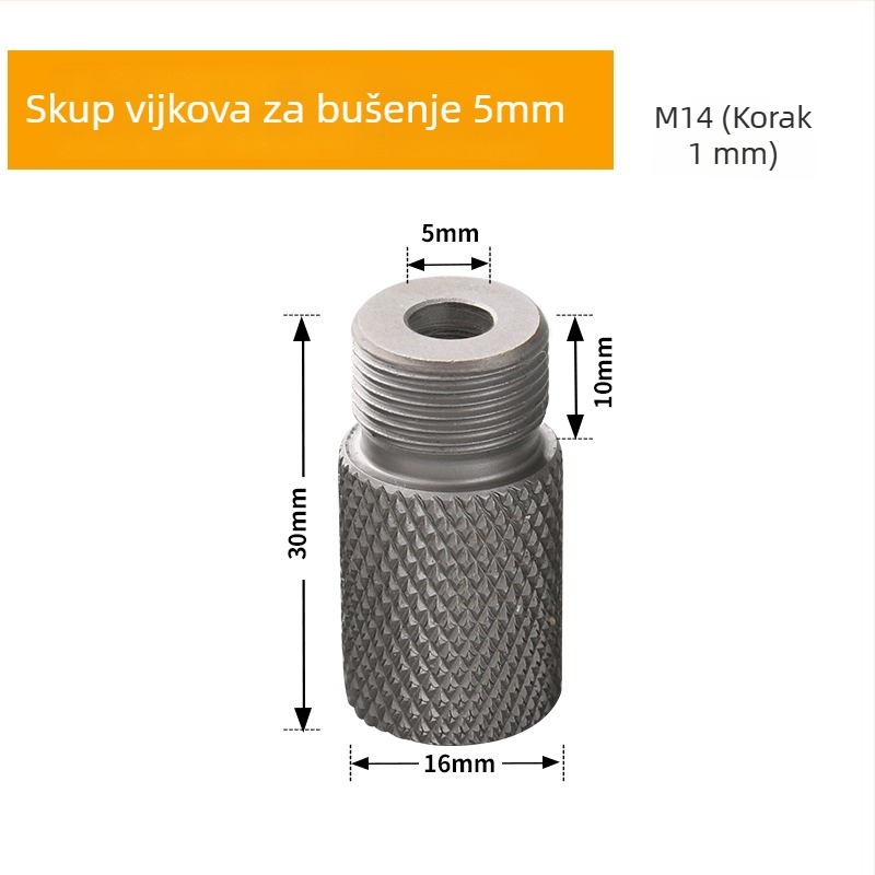 Tri u jedan alat za bušenje rupa i pozicioniranje drvenih čepova, nehrđajući čelik, 1 kom, raspon 4-15, New Wu Tools, kućna uporaba