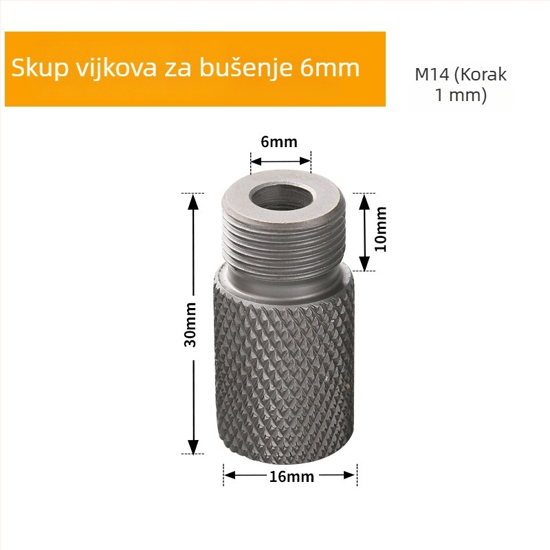 Tri u jedan alat za bušenje rupa i pozicioniranje drvenih čepova, nehrđajući čelik, 1 kom, raspon 4-15, New Wu Tools, kućna uporaba