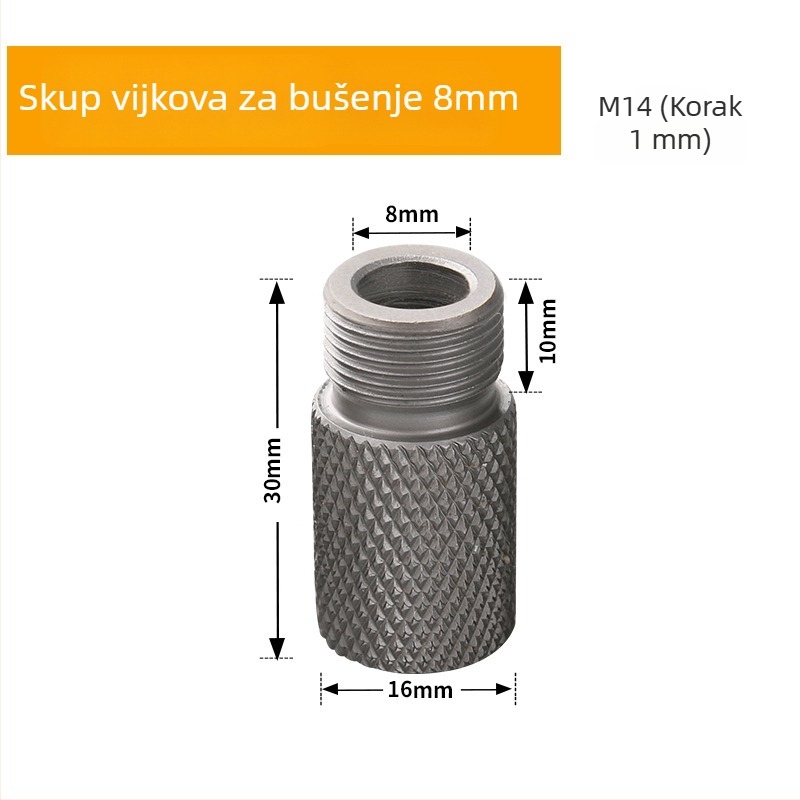 Tri u jedan alat za bušenje rupa i pozicioniranje drvenih čepova, nehrđajući čelik, 1 kom, raspon 4-15, New Wu Tools, kućna uporaba