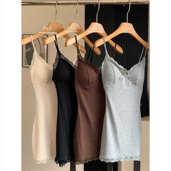 Modalna noćna haljina bez rukava, V izrez, kratka suknja, uski kroj