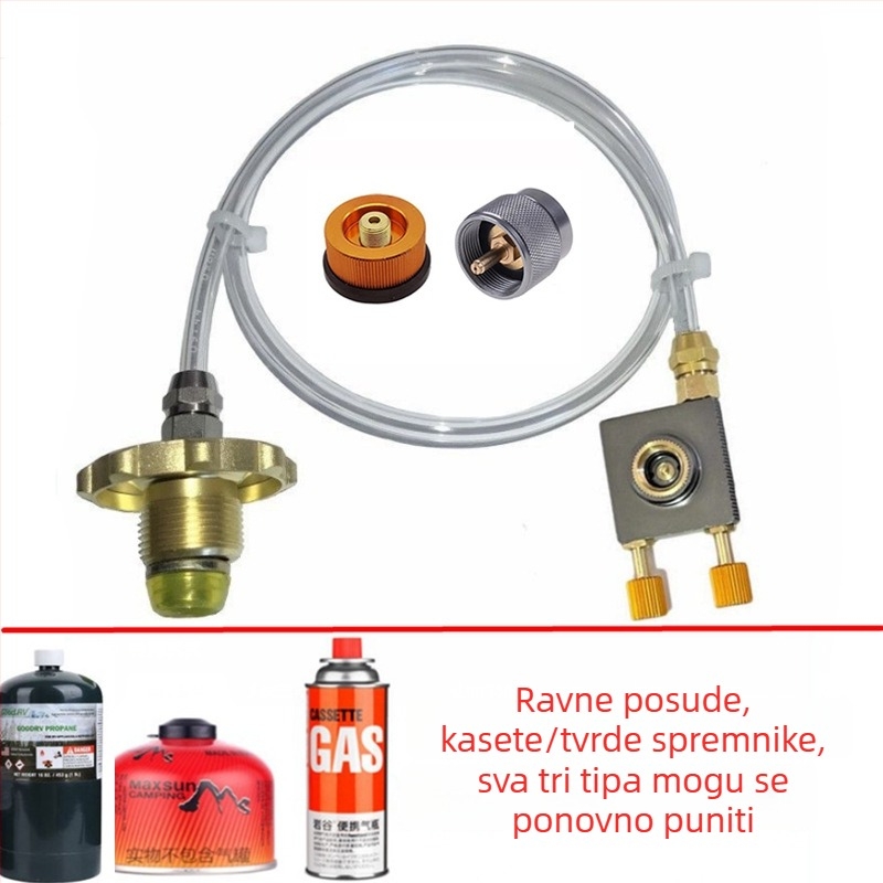 Napuhavajući ventil za plinsku bocu s zaštitom od tlaka i bridni adapter za spajanje na cjevovod; Marka: Gai jiuzhou; Kategorija: 1390