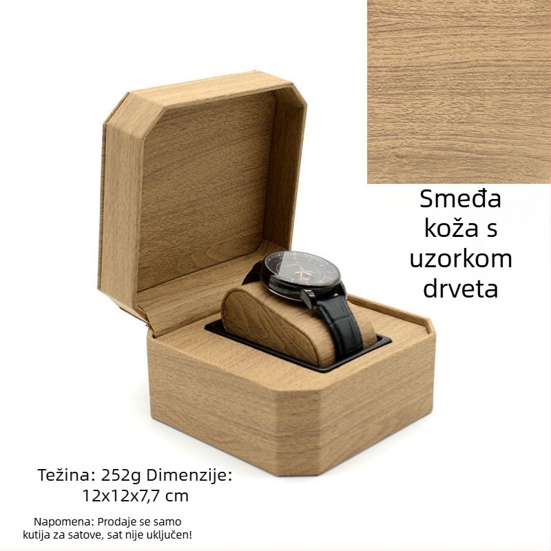 PU kutija za skladištenje sati | Kutija za satove i narukvice | Marka: Nelly Packaging | 100 komada | Izdanje 2023