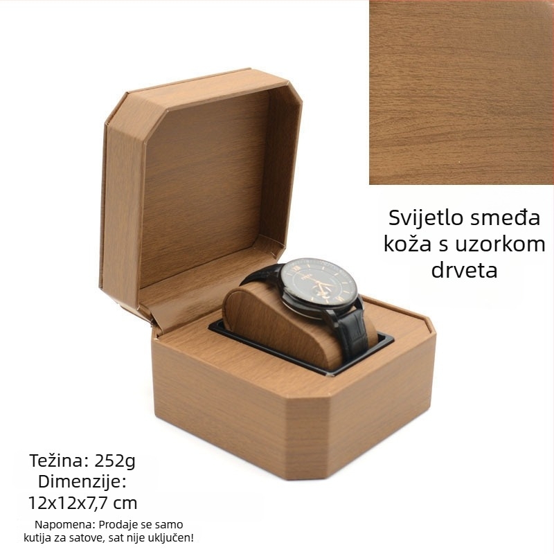 PU kutija za skladištenje sati | Kutija za satove i narukvice | Marka: Nelly Packaging | 100 komada | Izdanje 2023