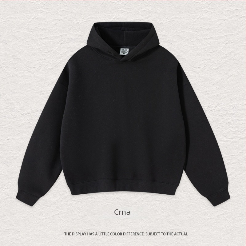 Jednobojni debeli hoodie s kapuljom, unisex, za tineždžere i odrasle, od pamuka